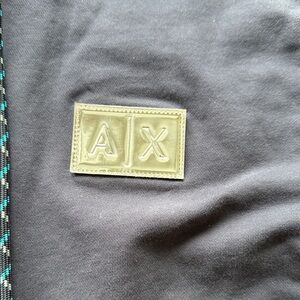 A|X Armani Exchange Navy Crewneck with Patch Logo